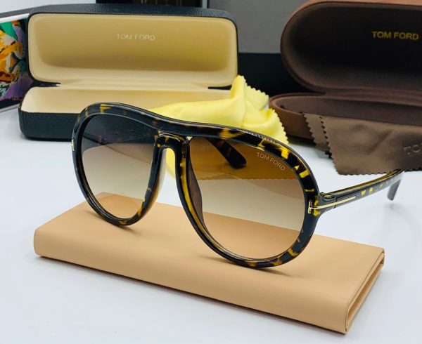 Tom Ford F046 Aviator-Style Acetate Frame Sunglasses