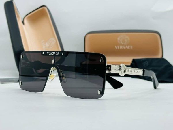 Versace VE221 Aviator‑Style Metal Sunglasses