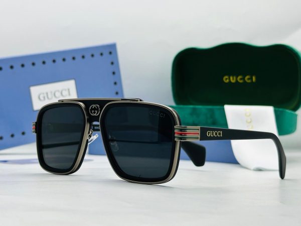 Gucci GG1240S Aviator-Style Square Sunglass