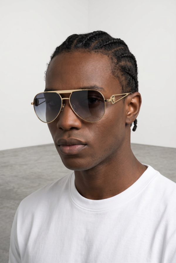 Versace Signature Aviator Sunglasses — Elevated Essentials