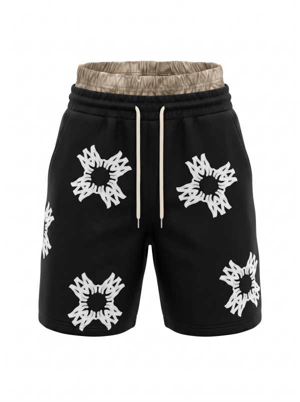 M-Star Embroidered Mesh Shorts